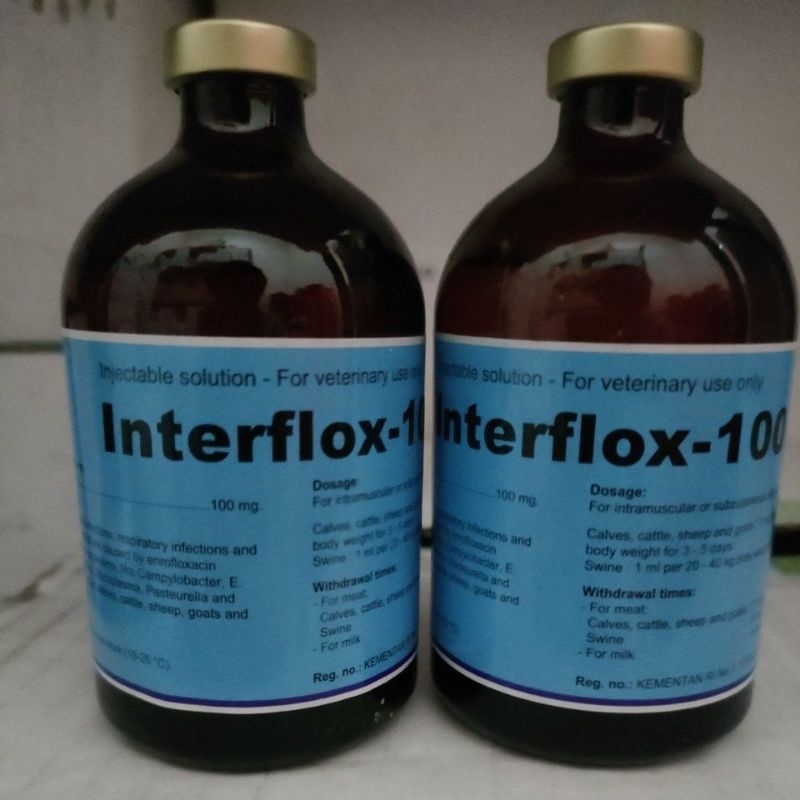 Interflox-100 | obat injeksi pernafasan dan pencernaan untuk hewan