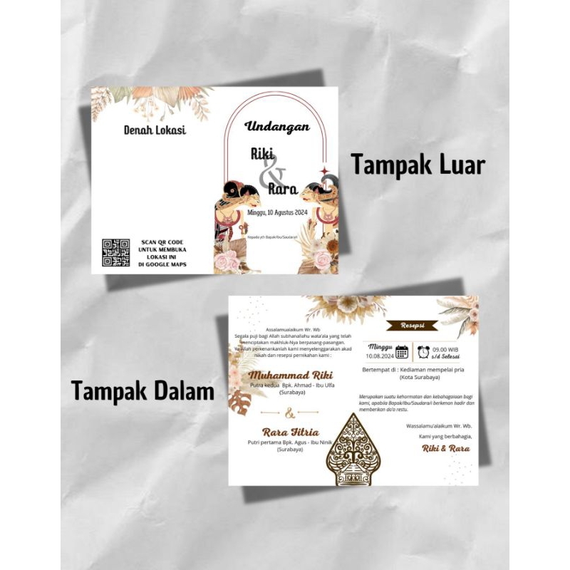 Undangan Pernikahan Simple Elegan