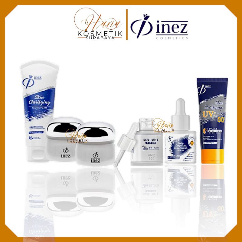 INEZ Paket Whitening | Paket Untuk Flek Hitam | Untuk Wajah Kusam - Paket Perawatan Wajah