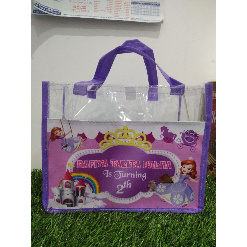 

Tas Ultah Kombinasi Mika/Tas Kombinasi Mika Souvenir/ukuran 25x20x25