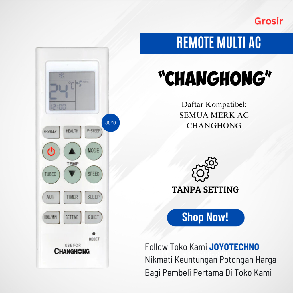 Remot Remote AC Changhong Universal K-8011
