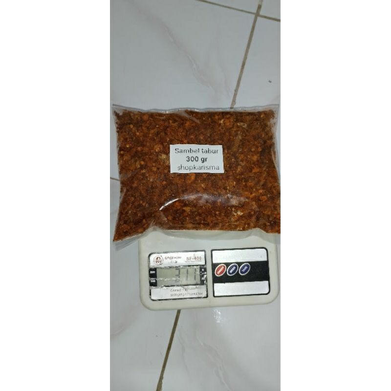 

sambal tabur 300 gr, extra potongan ikan