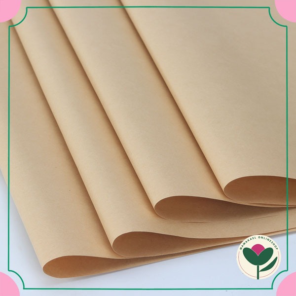 

20 Lembar Blank kraft cellophane flower wrapping paper aesthetic vintage retro kertas bungkus buket bunga MK1681