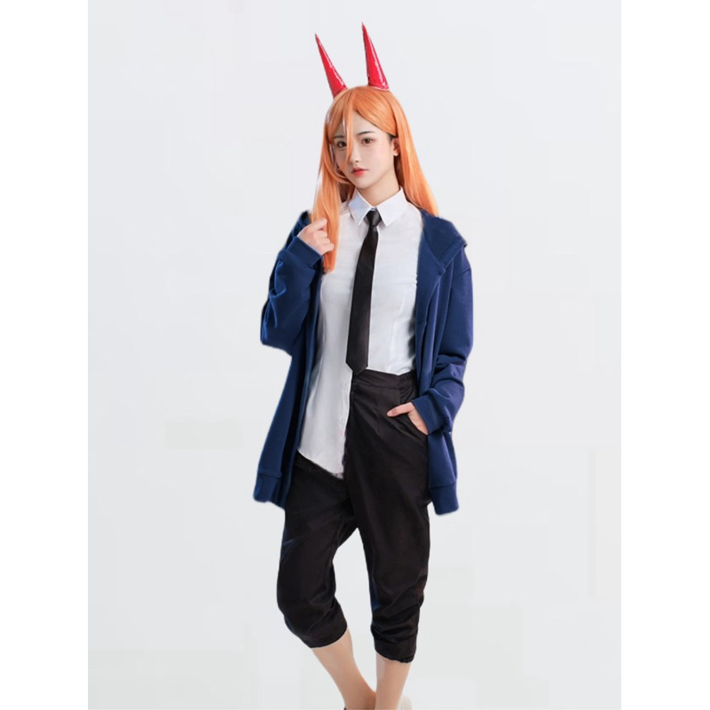 【Lolicos】Ready Power Chainsaw Man Cosplay Costume Devil Fullset Wig Anime Chainsawman