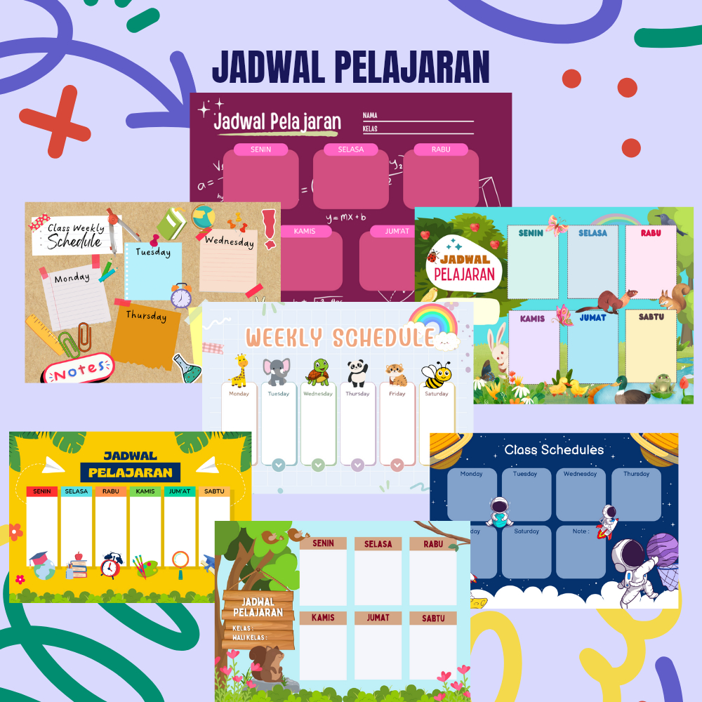 

Poster Jadwal Pelajaran - Poster Sekolah - Jadwal Pelajaran Esthetic