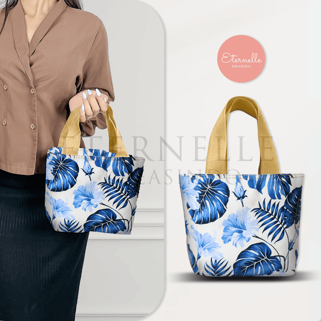 [100% FOTO ASLI] TAS KANVAS PREMIUM / TAS MUKENA / TAS KOSMETIK