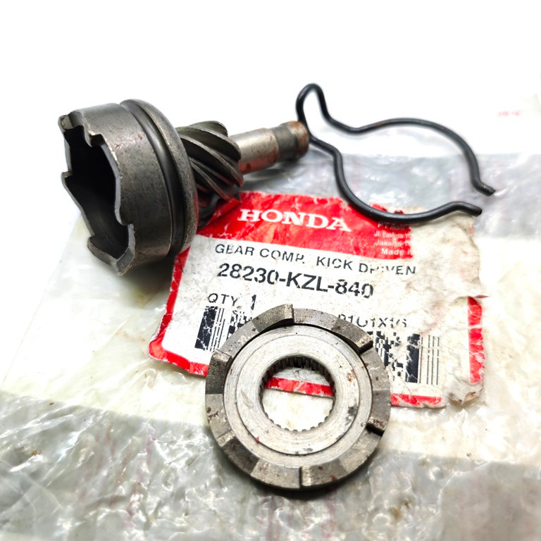 (8P) GIGI PINION ASSY HONDA kick stater kzl honda gear gigi pinion beat fi old lama spacy fi scoopy 