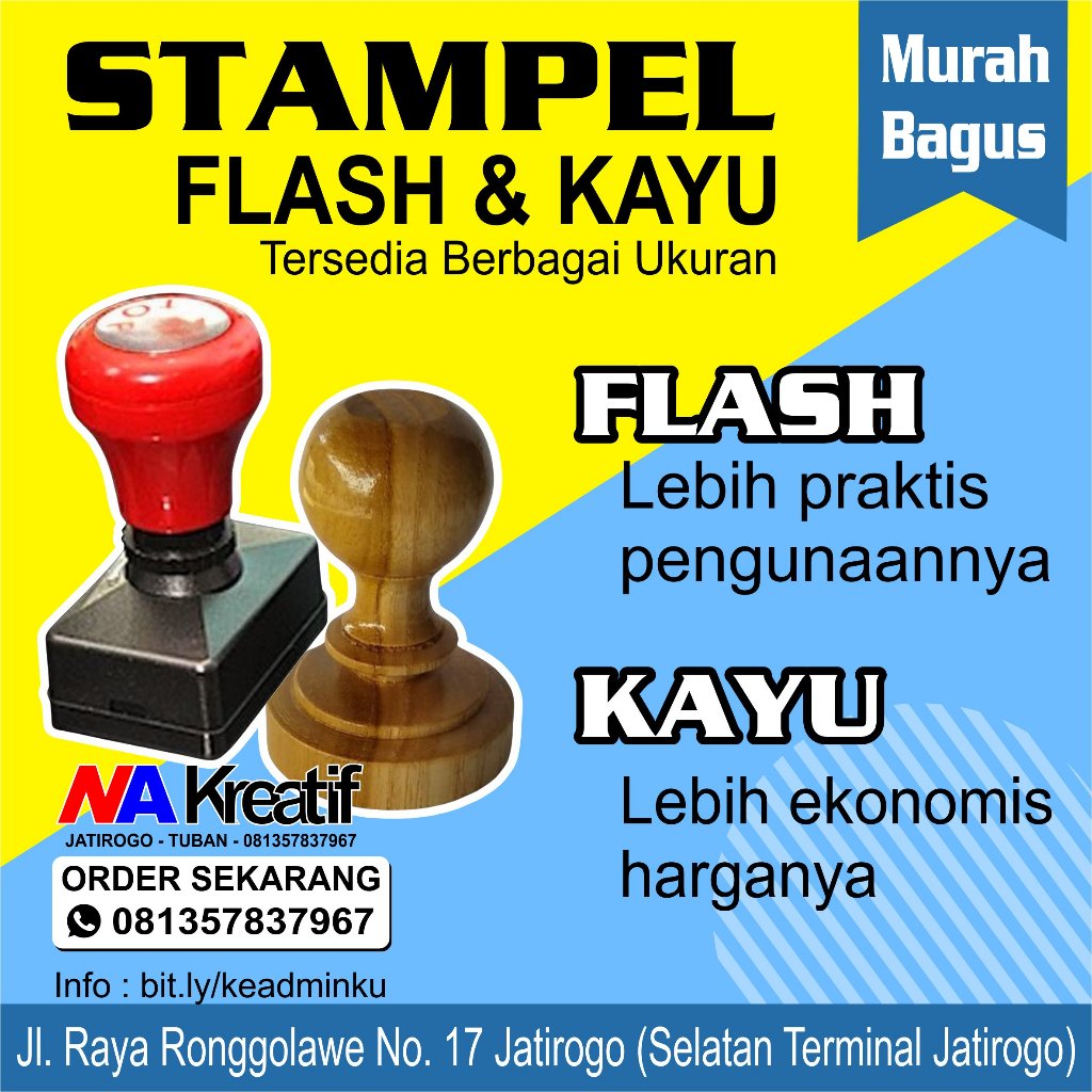 

Stampel Flash dan Kayu