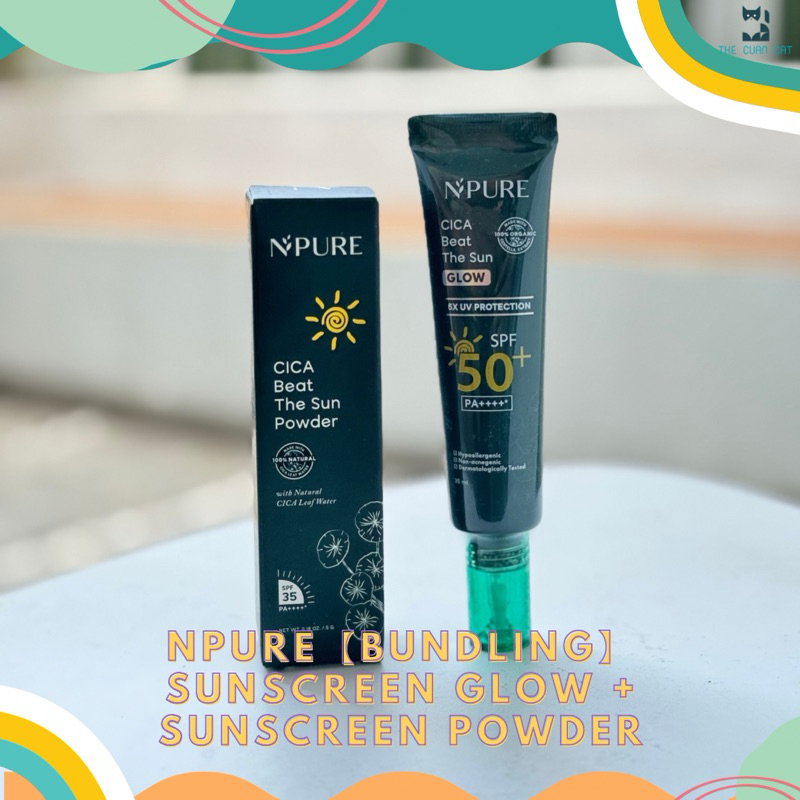 NPURE【BUNDLING】Sunscreen Glow + Sunscreen Powder / Sunscreen Matte/ Sunscreen Powder Cica / Beat the