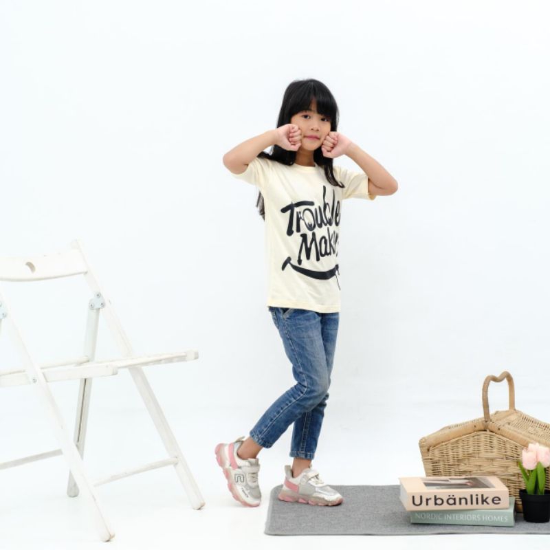 LITTE ZOLAQU TM  - kaos anak BAGGY SIZE unisex _ 0-6 tahun matterial Cotton Combed 30s