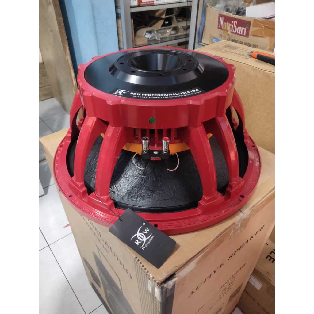 Speaker Komponen RDW 18LS1800 18LS 1800 Original 18 inchi 18in Subwoofer VC 5in 1800 Watt
