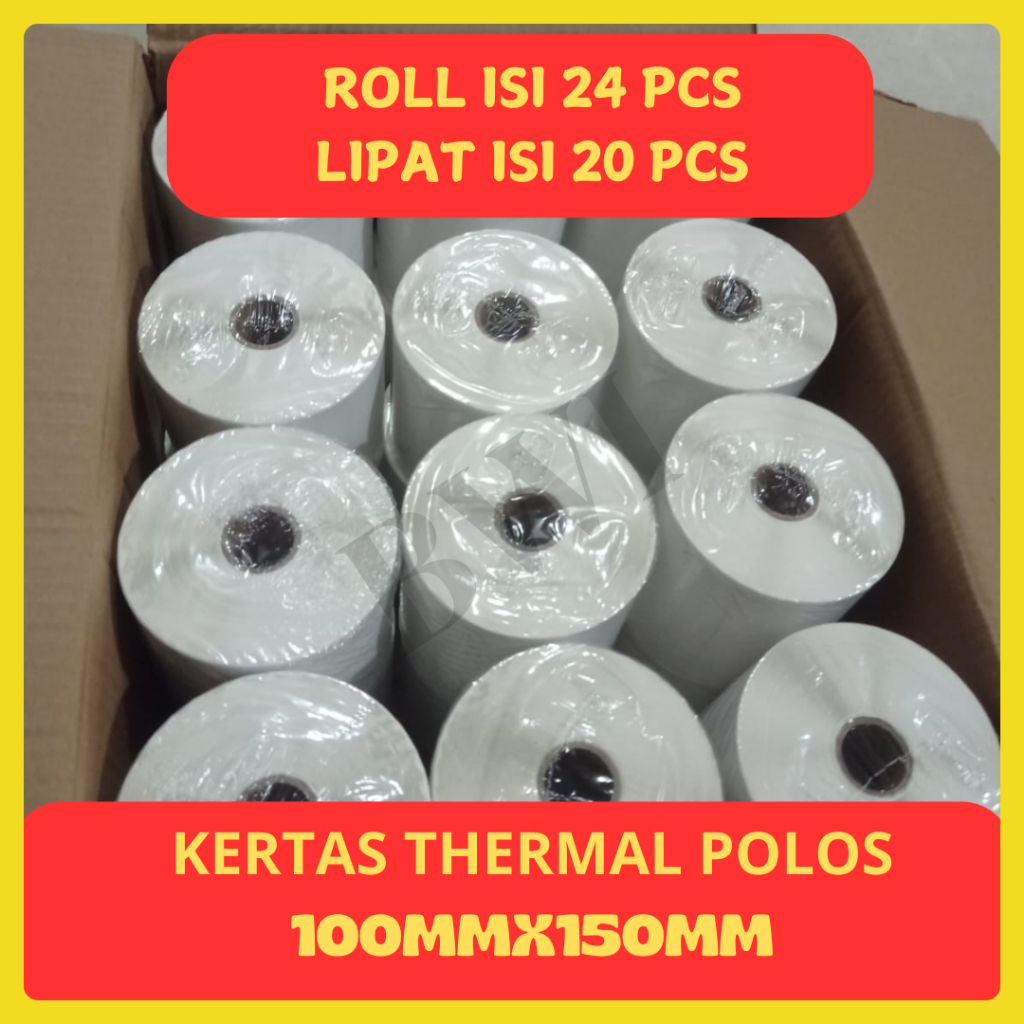 

Thermal / Termal Roll/Kotak 100 x150 / 100 x 100 / 78 x 100 / 50 x 80 Per Dus