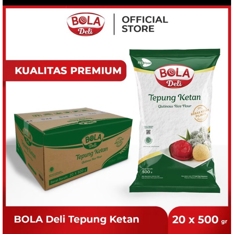 

BOLA Deli Tepung Ketan 500 gr Karton