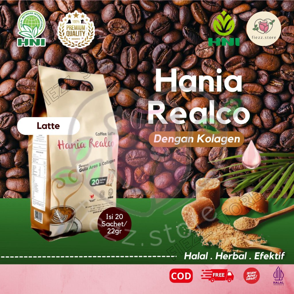 

Kopi Hania Realco Coffee Latte Isi 20 Sachet