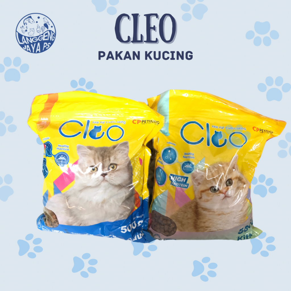 CLEO MAKANAN KUCING PREMIUM KEMASAN 500 GRAM