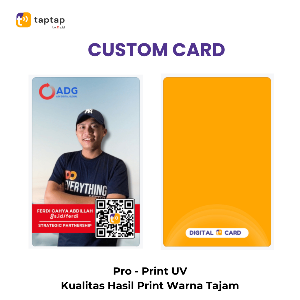 

Kartu Nama / ID Card Digital Default taptap NFC/RFID CUSTOM DESIGN