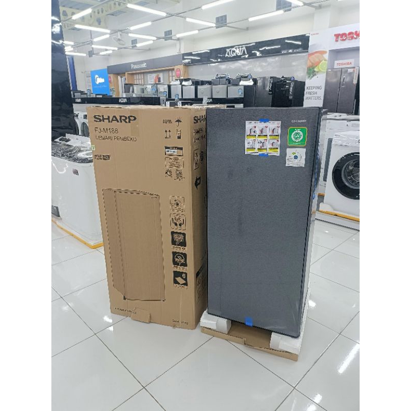 FREEZER SHARP FJ M189N SS 6 RAK