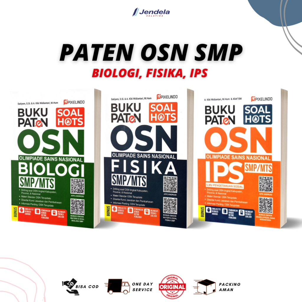 Buku Paten OSN SMP IPS, Biologi,, Fisika Pixelindo (OSN IPS, Biologi, Fisikan SMP / Mts)