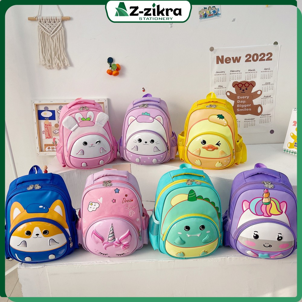 Backpack Ransel Sekolah Mini Karakter Fashion Kids Unisex / Tas Sekolah Anak Cewek Cowok Mini Karakt