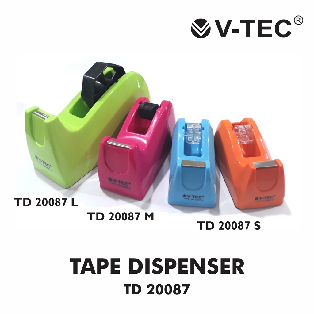 

V-TEC TAPE DISPENSER TD 20087 S / L Tempat Selotip Small dan Large
