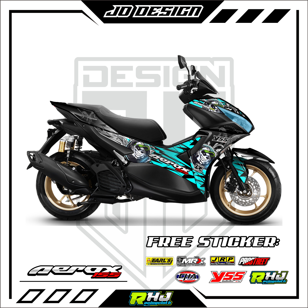 STIKER VARIASI DECALS AEROX NEW 155-VARIASI AEROX