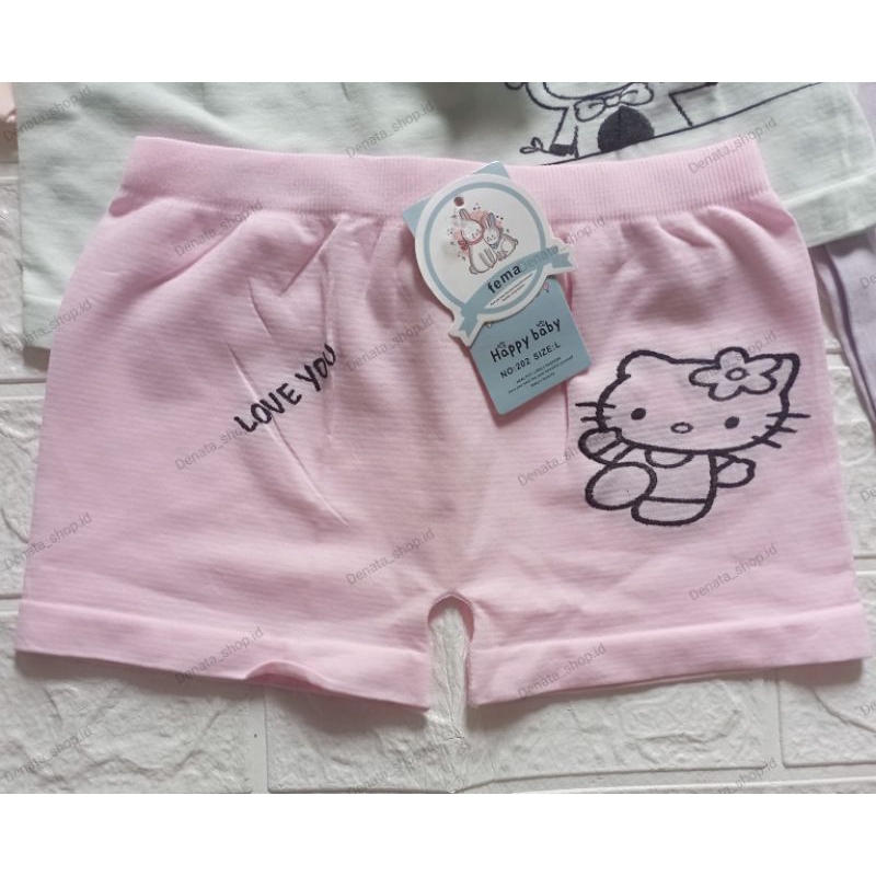 Fema Anak Boxer Knit Super Soft untuk Anak Cewek Dalaman Short Celana Shot 11 ribuan