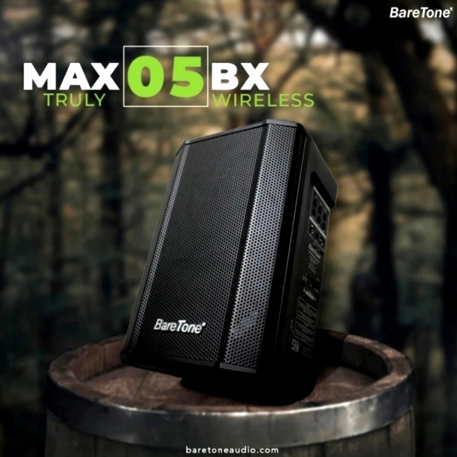 Speaker Portable Baretone Max05BX 5inc Sound Box USB FM Bluetooth