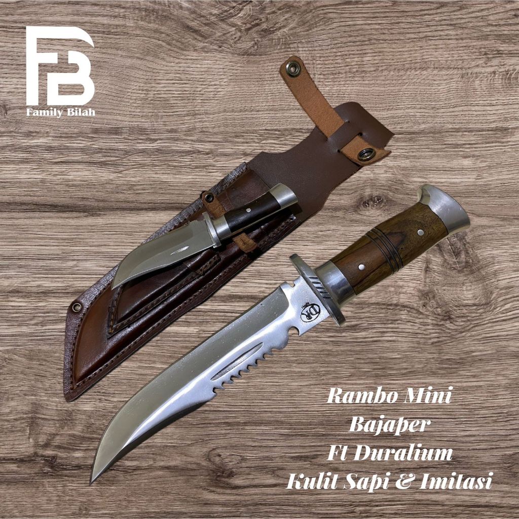 PISAU SANGKUR RAMBO MINI BAJAPER 30cm