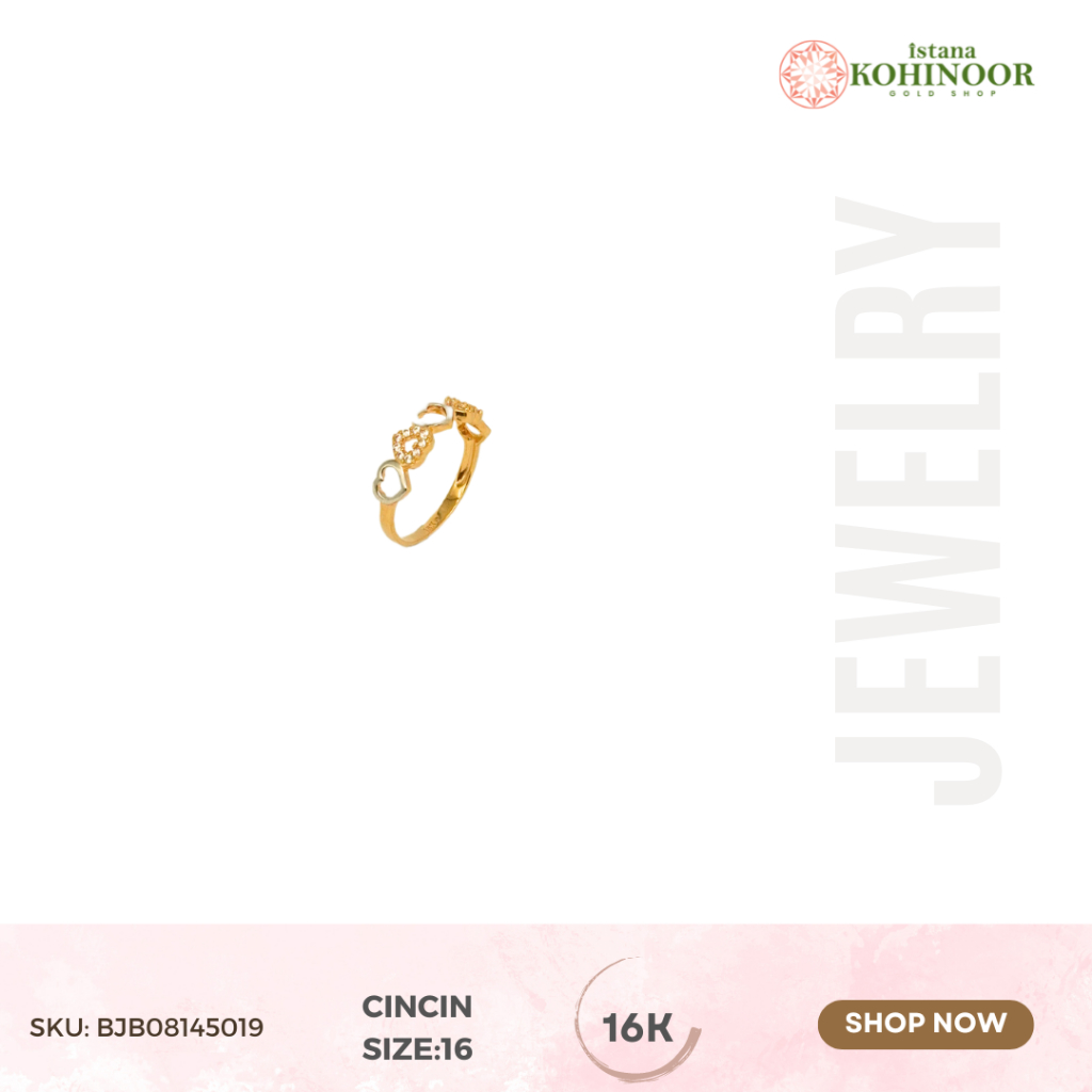KOHINOOR CINCIN EMAS GOLD 16K VARIASI EMAS RING GOLD YELLOW