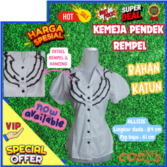 Kemeja Stretch Wanita Lengan Pendek Kemeja Cewek Lengan Pendek Korean Style Kemeja Korean Style