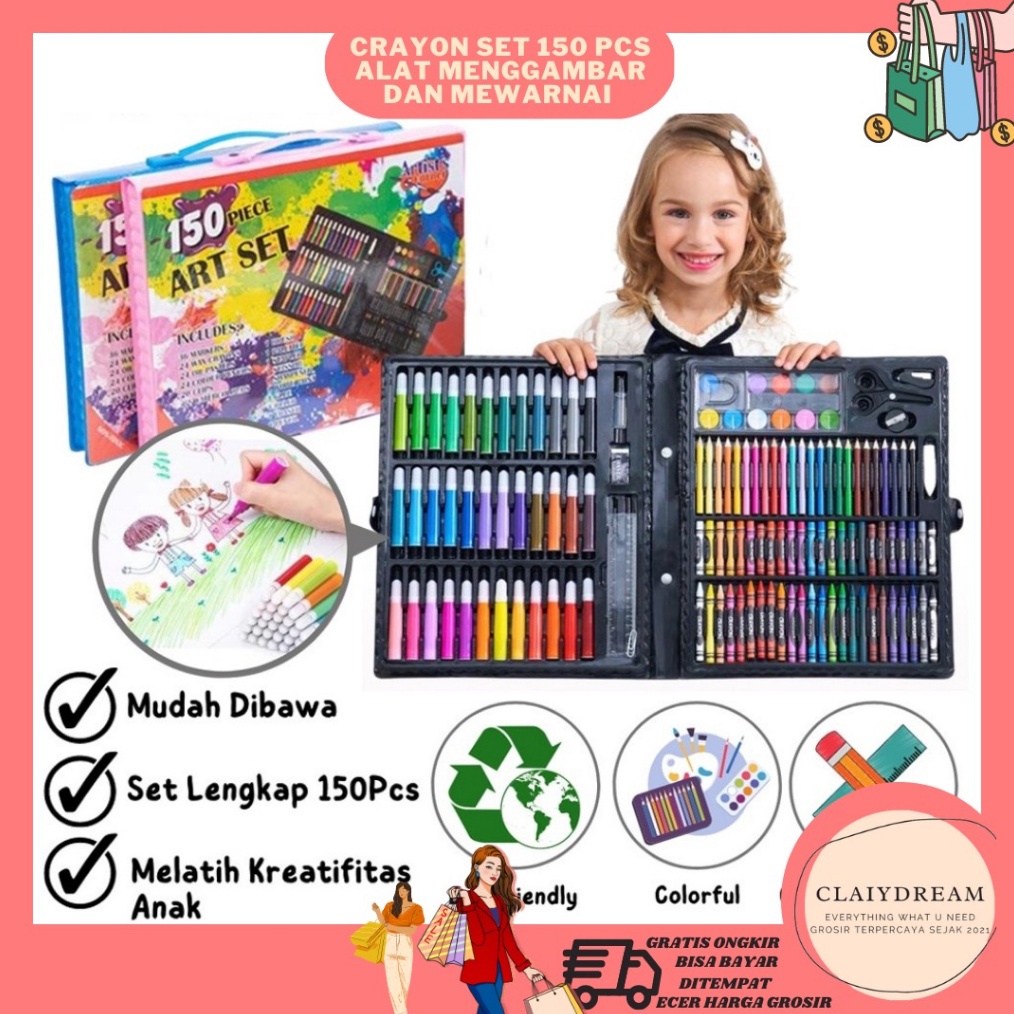 

KODE G6U CLAIYDREAM CRAYON SET 15PCS ALAT MENGGAMBAR MEWARNAI DAN MELUKIS