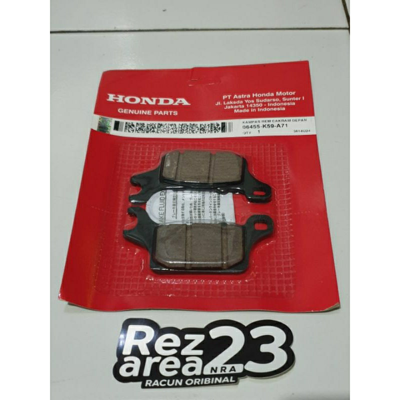 Dispad kampas rem depan cakram honda tokico genio vario 125 150 160 led new