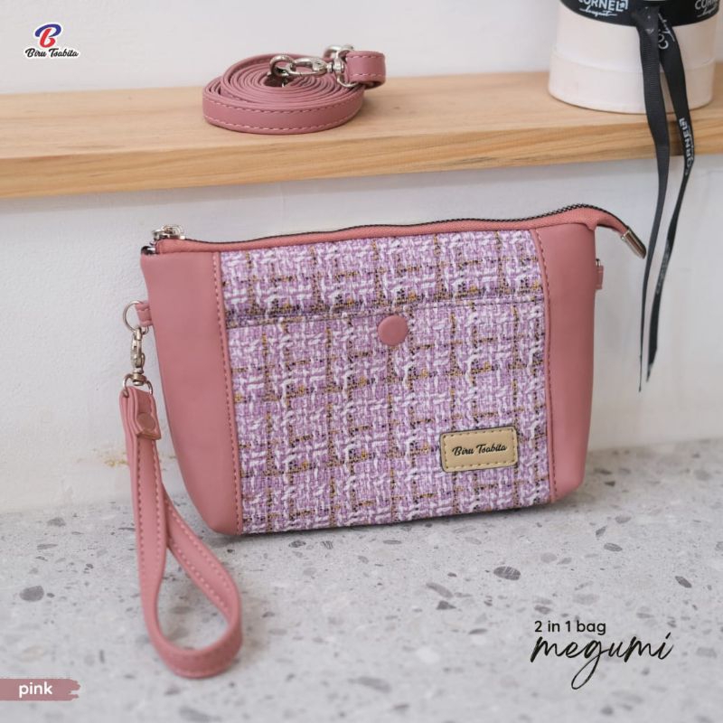 Ummi Hijab - MEGUMI 2 in 1 BAG BY BIRU TSABITA✔️TAS CANTIK KEKINIAN MUAT BANYAK✔️RAJUT X CHOCOLY