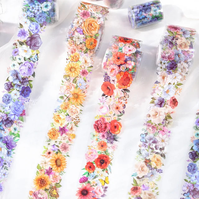 

2M/Roll PET Tape Flower Season Poetry Series Plant and Flower