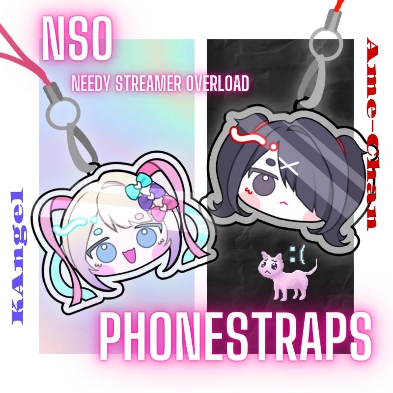 Phonestrap Needy Streamer Overload NSO Fanmerch ( KAngel , Ame )