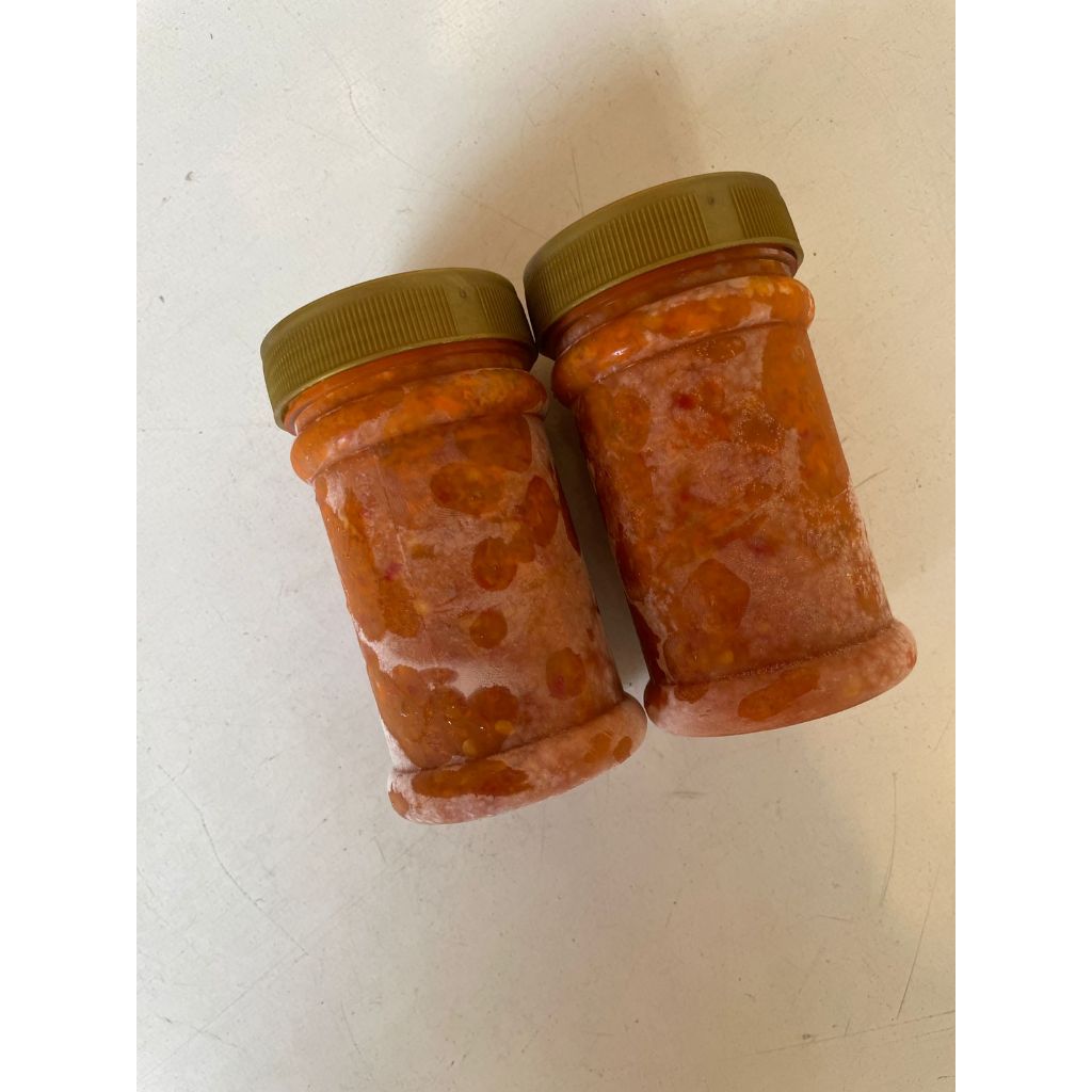 

Tambahan / Ekstra Sambal Terasi Siap Saji Homemade 150ml halal Pelengkap Ayam Ungkep Kampung