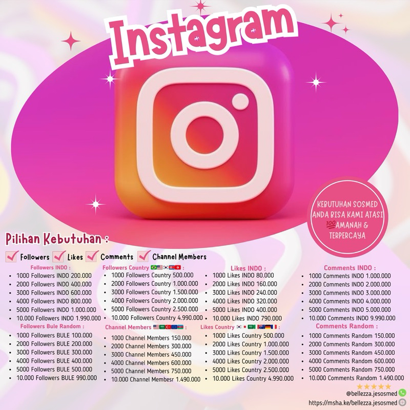 Tambah Follower Insta non-drop