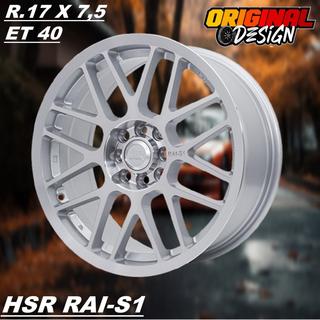 Velg Mobil Ring 17 HSR RAI S1 R17 Cocok Untuk Raize Rocky Vios Mobilio