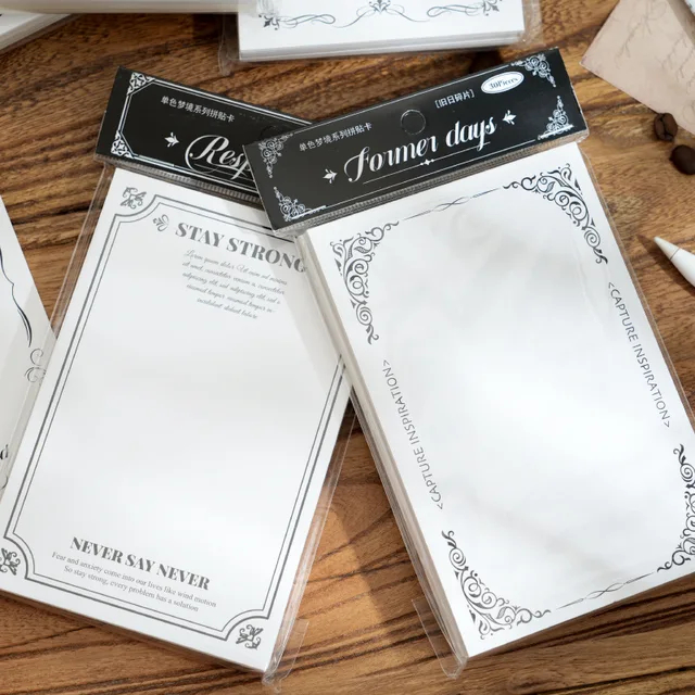 

30pcs/pack collage card monochrome dream series vintage border