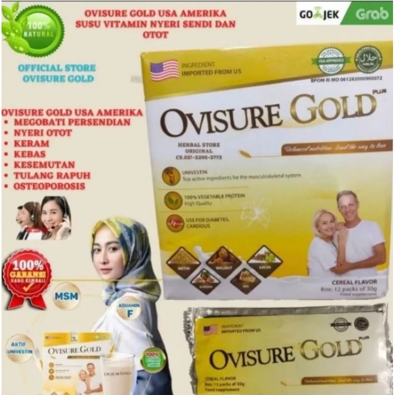 

OVISURE GOLD ASLI ORIGINAL MILK SUSU VITAMIN TULANG DAN SENDI NYERI OTOT KERAM KEBAS