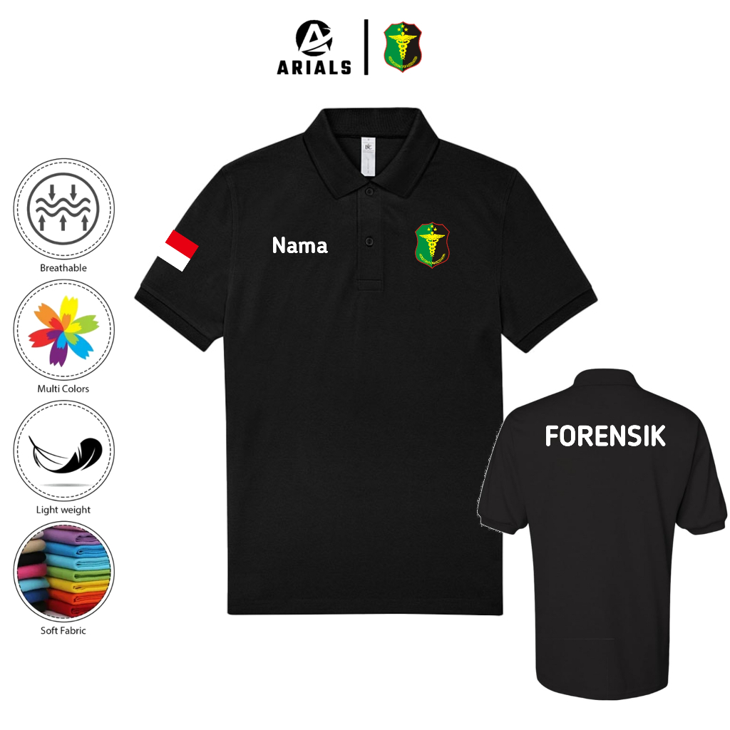 Arials Polo shirt Baju Kaos Kerah FORENSIK KEDOKTERAN DAN KESEHATAN