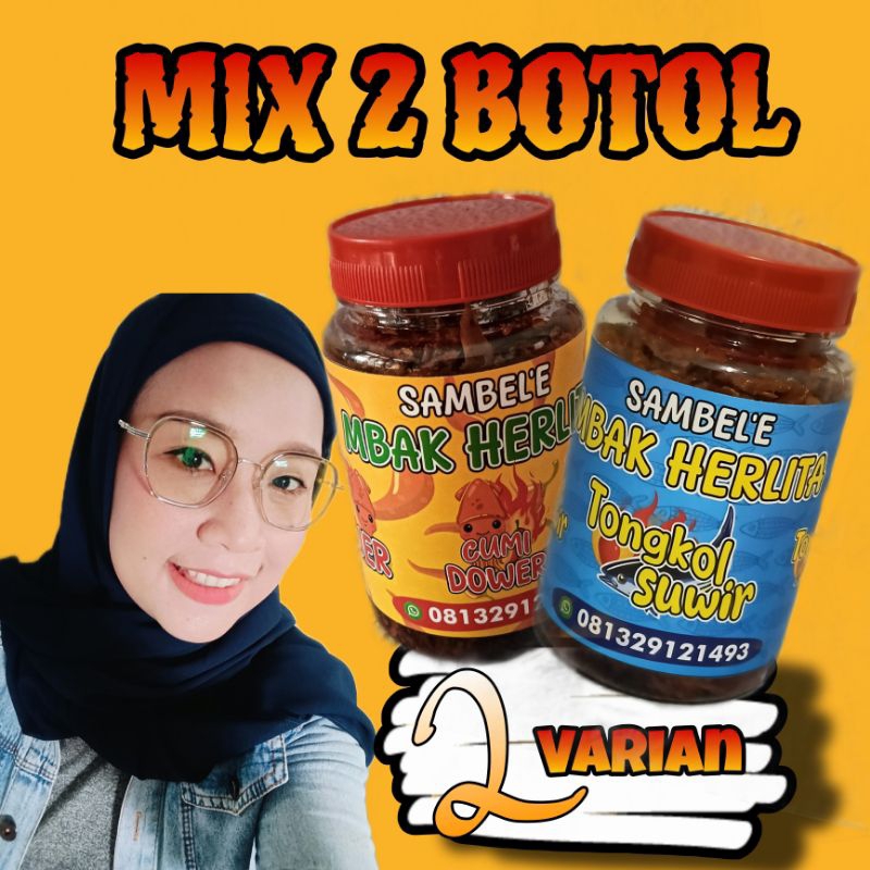 

MIX SAMBAL TONGKOL & CUMI Mbak Herlita 2 BOTOL