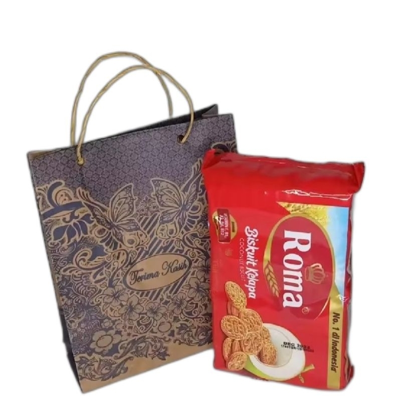 

Paket Hemat 200 pcs Paper Bag Motif Batik Ukuran 21x17x6