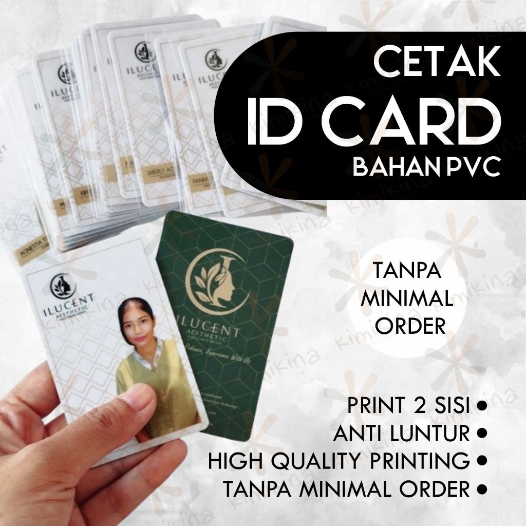 

CETAK ID CARD PVC CUSTOM / KTA / TANDA PENGENAL / NAME TAG