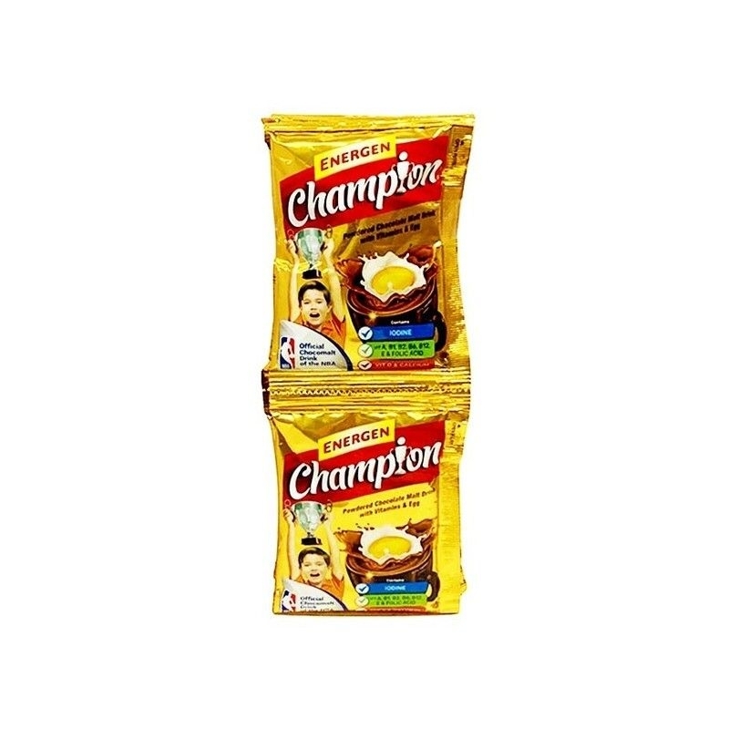 

Energen Champion Minuman Cokelat 4-in-1 (1 renceng/10 sachet)