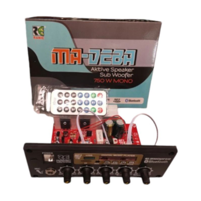 Kit Aktif Speaker MP3 Bluetooth plus mic karaoke Subwoofer sistem