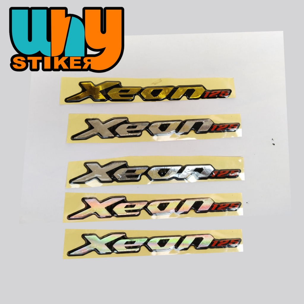 Emblem Timbul Yamaha Xeon 125 Stiker Timbul Motor Yamaha XEON125 xeon125