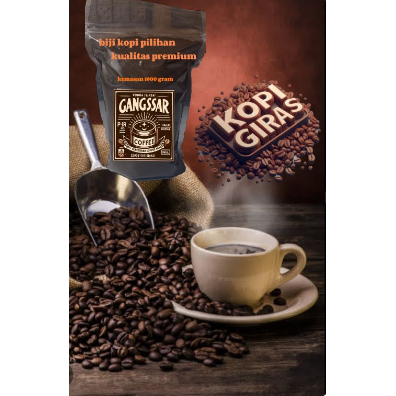 

bubuk kopi giras bubuk giling halus kemasan 1000 gram