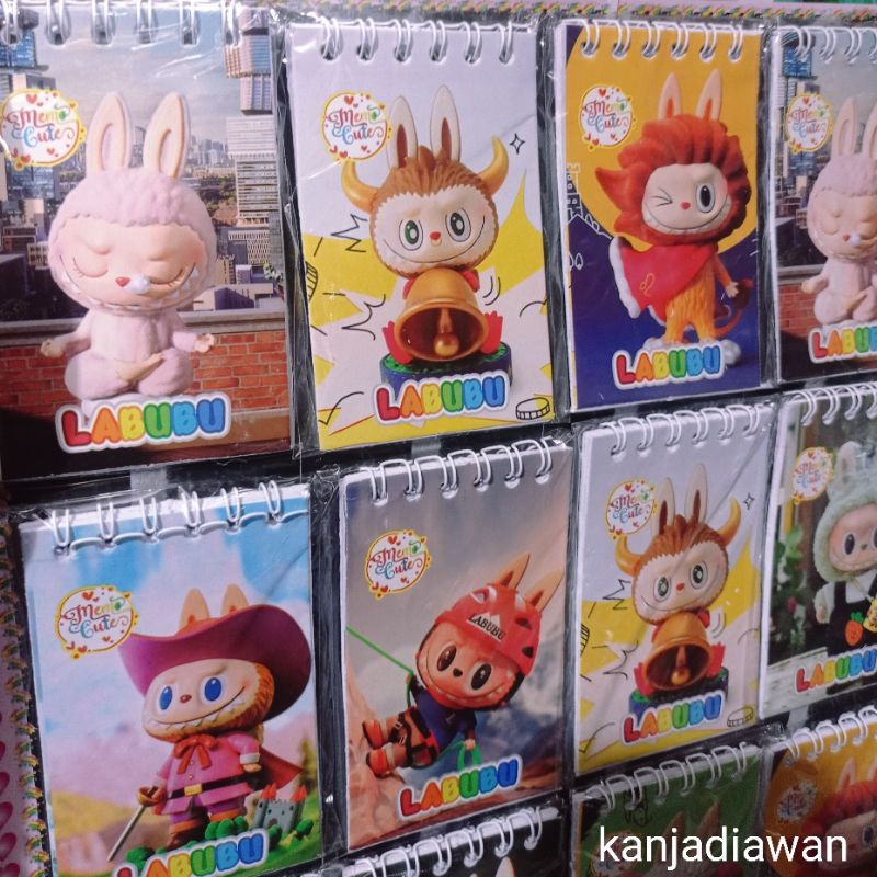 

Memo Labubu Notebook Mini Labubu Snow King Ice Cream Mixue