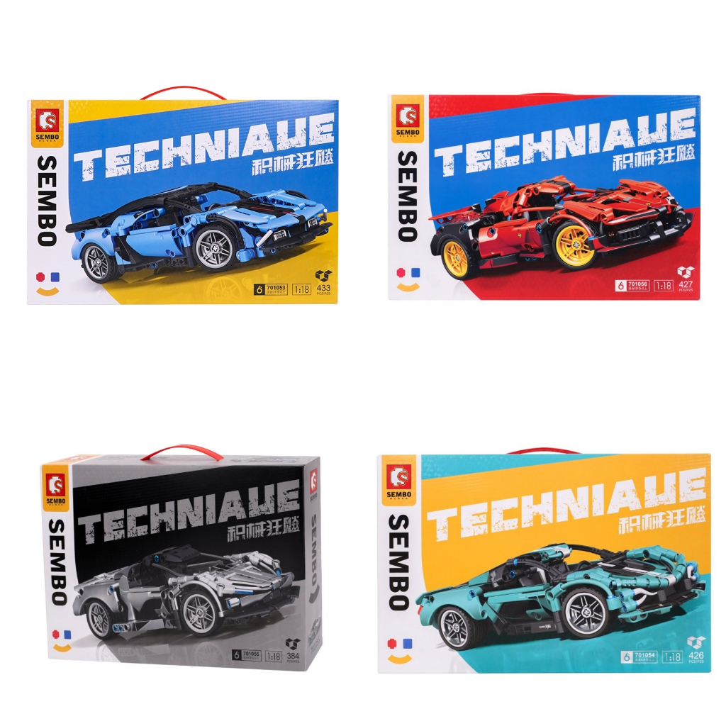 SEMBO TECHNIAUE BLOCK BLOCKS BRICK BRICKS MOBIL SPORT KADO MAINAN HADIAH ULANG TAHUN ANAK LEGO HAMPE